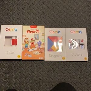 OSMO Tangram, words, pizza and base gently used